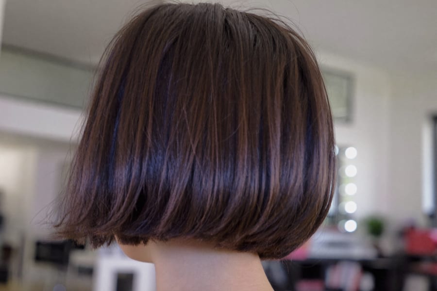 Frischer Bob-Schnitt mit glänzendem Haar